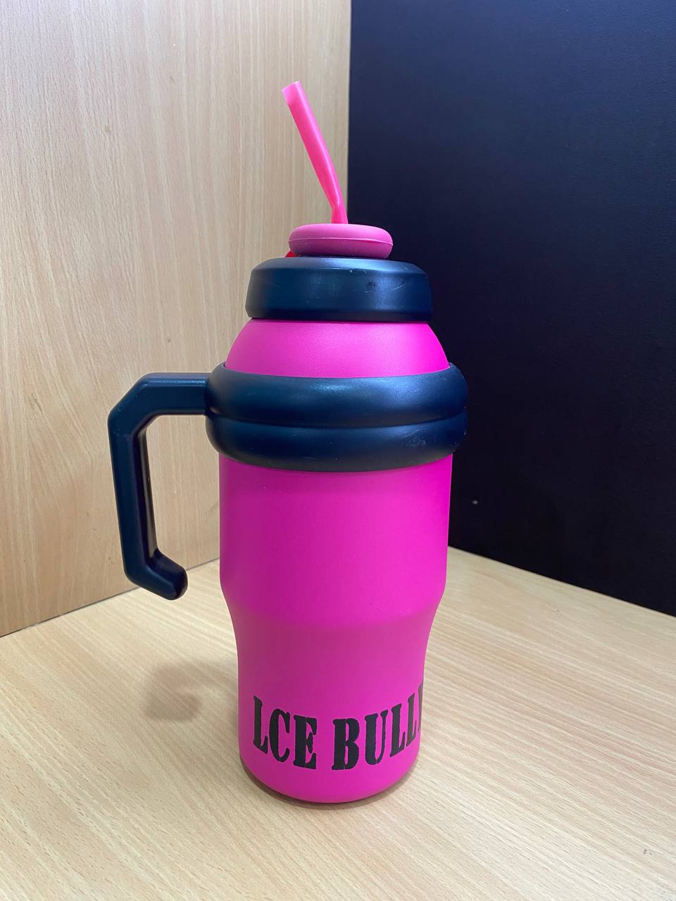 Ice Bully Insulated Stainless Steel Tumbler with Handle & Straw | Vacuum Travel Mug | Hot & Cold Water Bottle | Gift Mitra