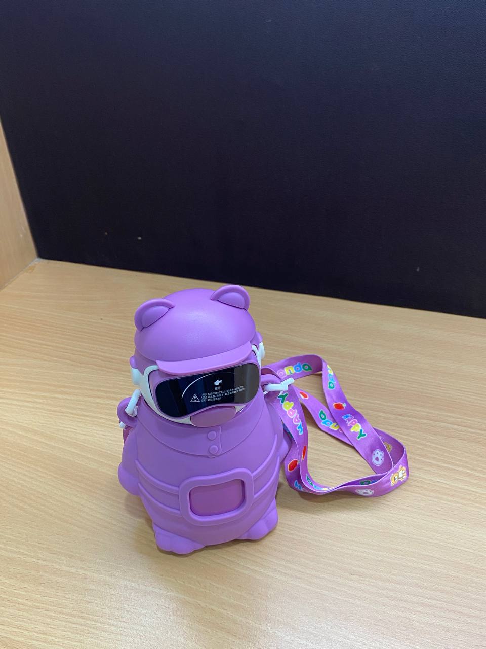 Cute Astronaut Kids Insulated Stainless Steel Water Bottle with Strap | Leakproof Vacuum Flask | Gift Mitra