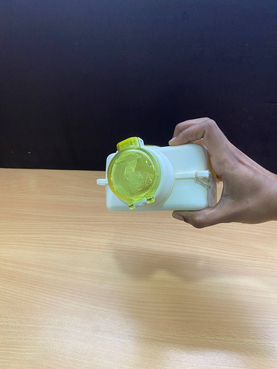 Cute Camera Shape Kids Water Bottle with Straw & Carry Strap | Leakproof BPA-Free Sipper Bottle | Gift Mitra