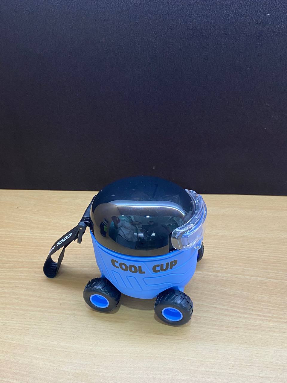 Cool Cup Car Shape Kids Water Bottle with Straw & Wheels | Leakproof BPA-Free Sipper Bottle | Gift Mitra