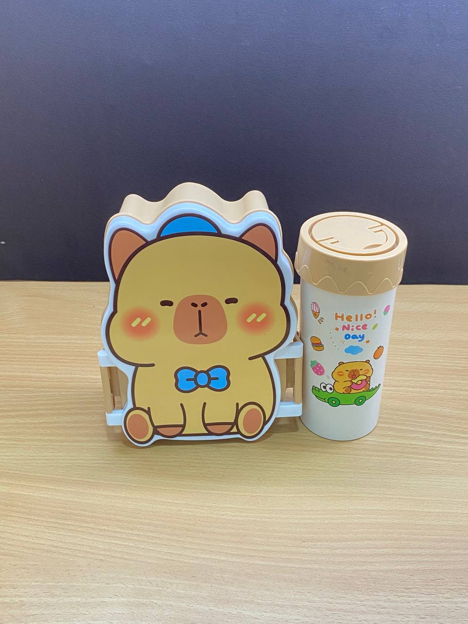 Cute Cartoon Kids Lunch Box with Water Bottle Set | Gift Mitra