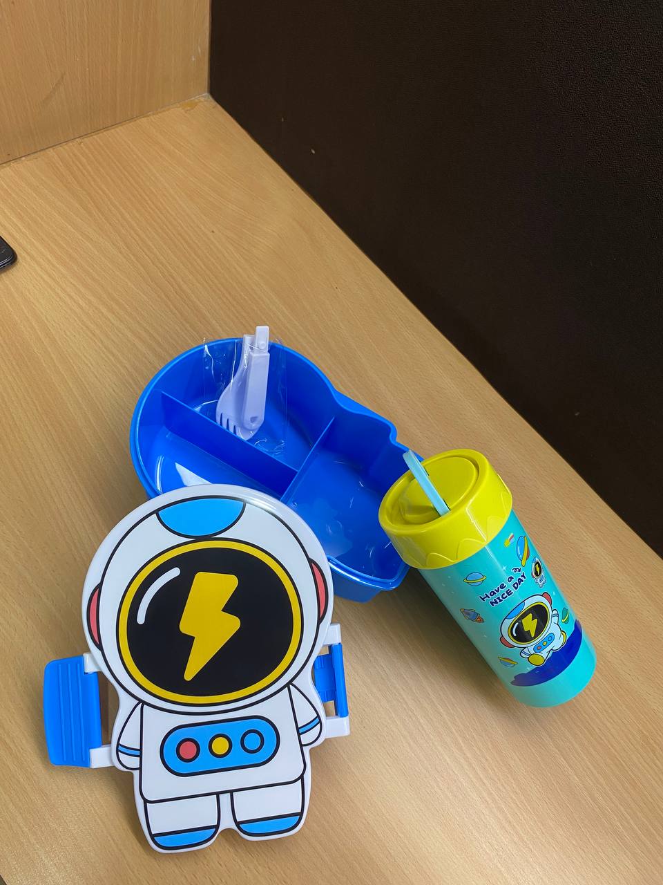 Cute Cartoon Kids Lunch Box with Water Bottle Set | Gift Mitra