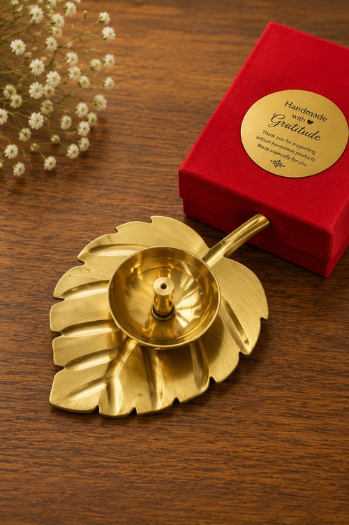 Beautiful Leaf Diya