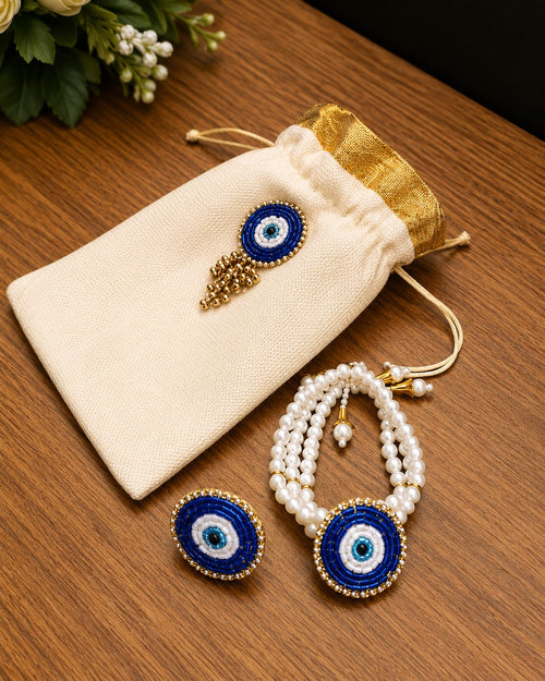 Evil Eye Bracelet & Ring Set
