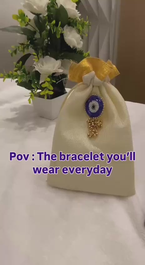 Premium Evil Eye Bracelet Set | Protective Gift | Gift Mitra